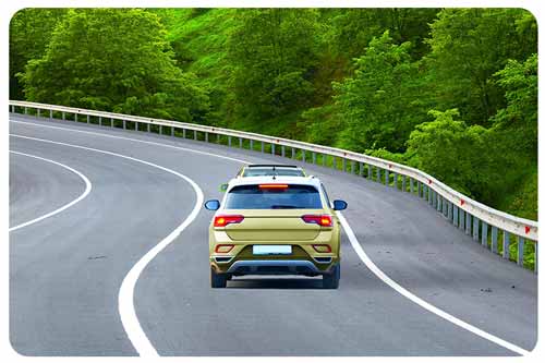 car driving on rooad