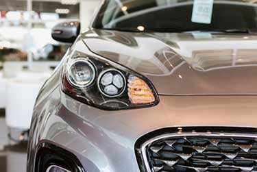 Silver Kia Car