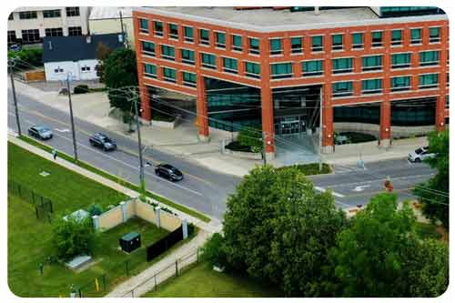 cars driving on road in Waterloo