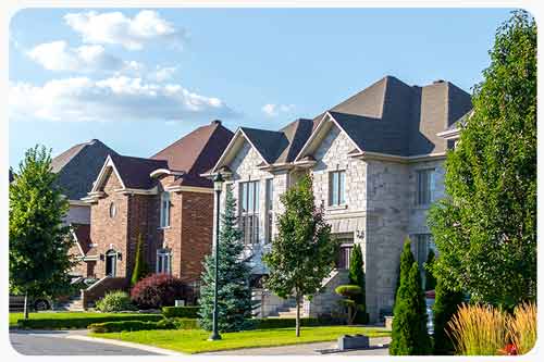 houses in neighbourhood street