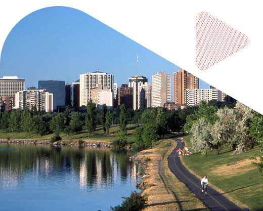 Ottawa Parkway and Ottawa skyline
