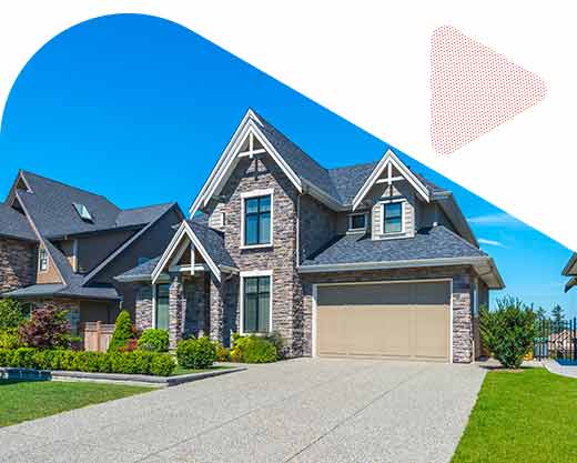 house with nicely landscaped front yard 