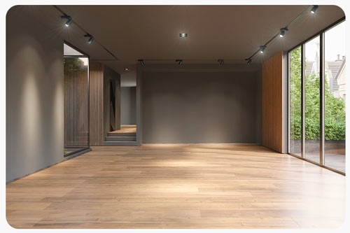 living room in home with fireplace