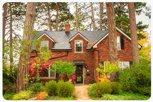 old house surrounded by trees, windsor