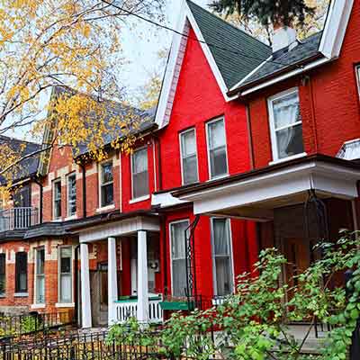 Suburban houses