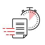 icon of form and stop watch