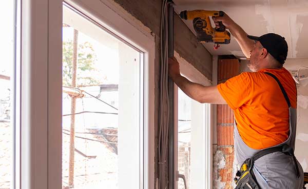 Builders apartment improvement or restoration works.