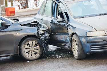 Accident Between Two Vehicles On Road