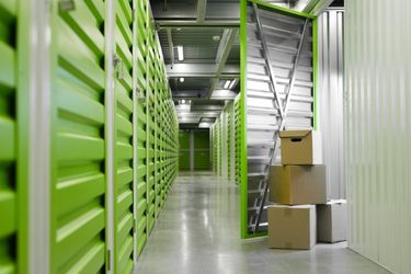 boxes at a storage unit