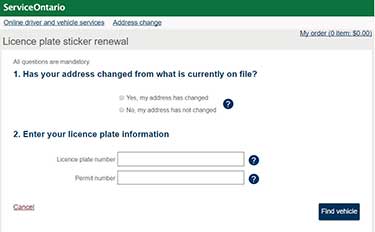 Vehicle Registration Renewal