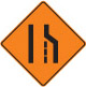 lane closed construction sign