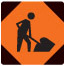 road work ahead sign