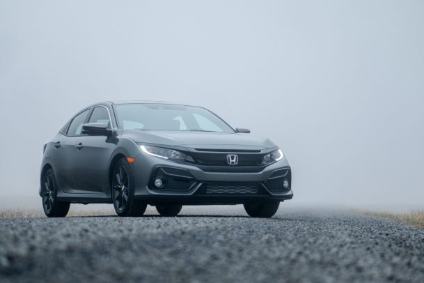 grey honda civic with low insurance rates