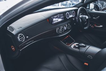 interior of luxury car