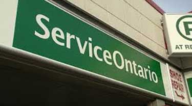 Service Ontario sign