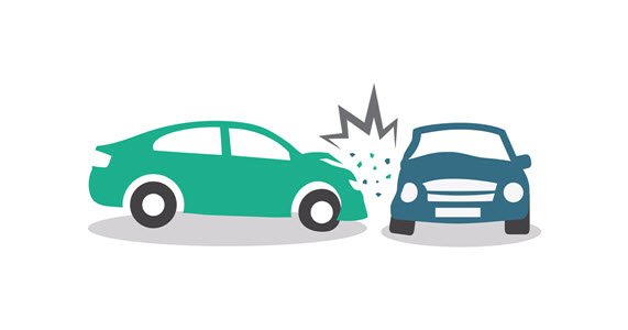 illustration of a car accident