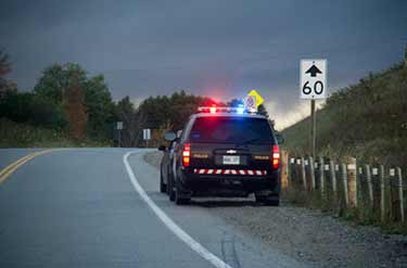 Driver pulled over for by police