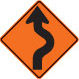 temporary detour sign