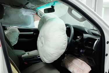 Air bags inside car